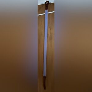 New Purple Cotton Leather Trim Belt XL 43 1/2" Adjustable 5 Holes 1 1/4" Wide